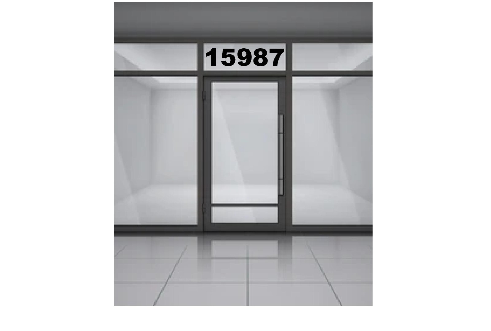 Storefront Address Numbers 3-10" tall | Office Store Window Custom Vinyl Decal
