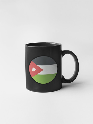 Jordan Flag Circle Sticker Decal