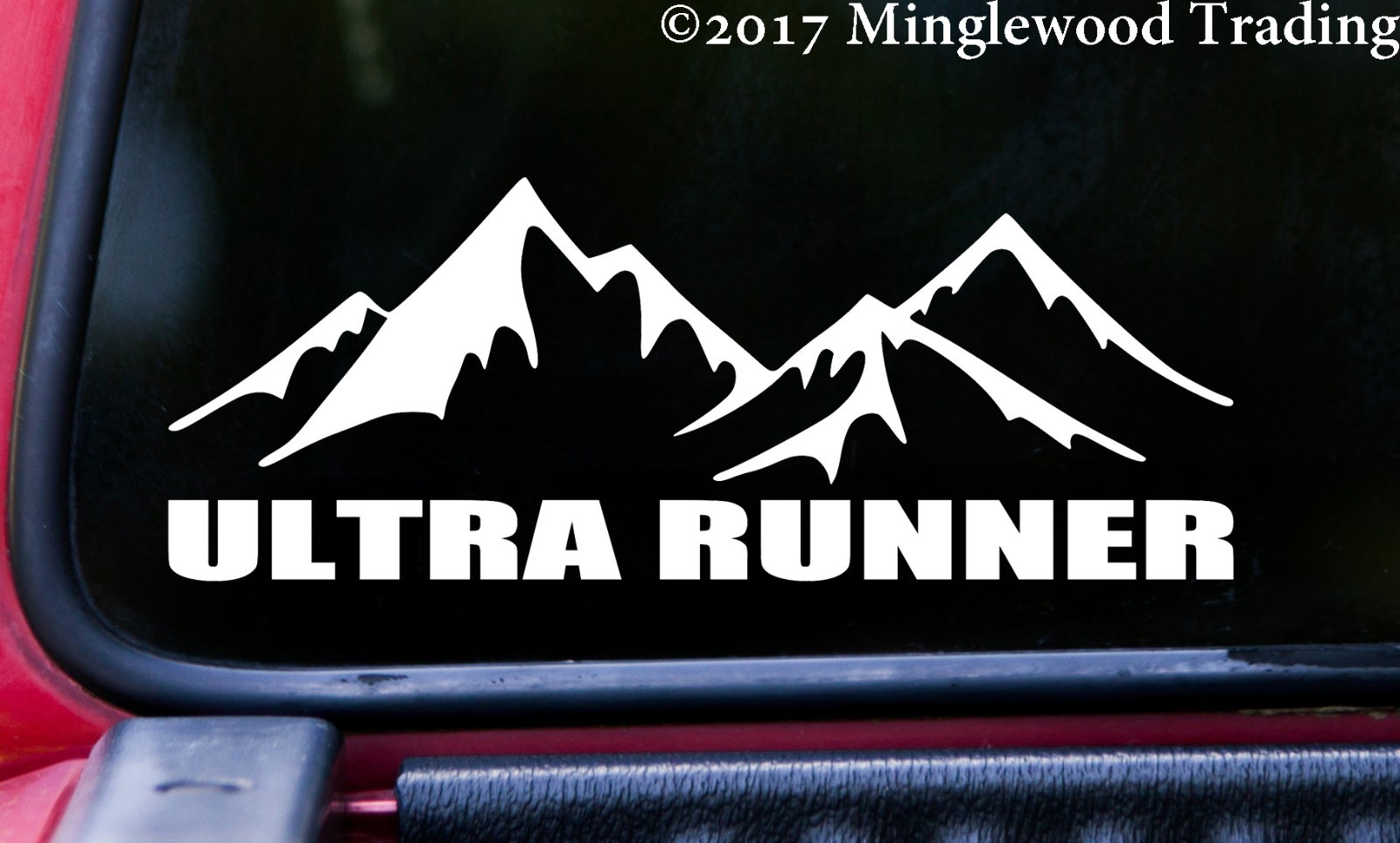 ULTRA RUNNER Vinyl Decal – Running 50K 50M 100K 100M Trail – Die Cut Sticker