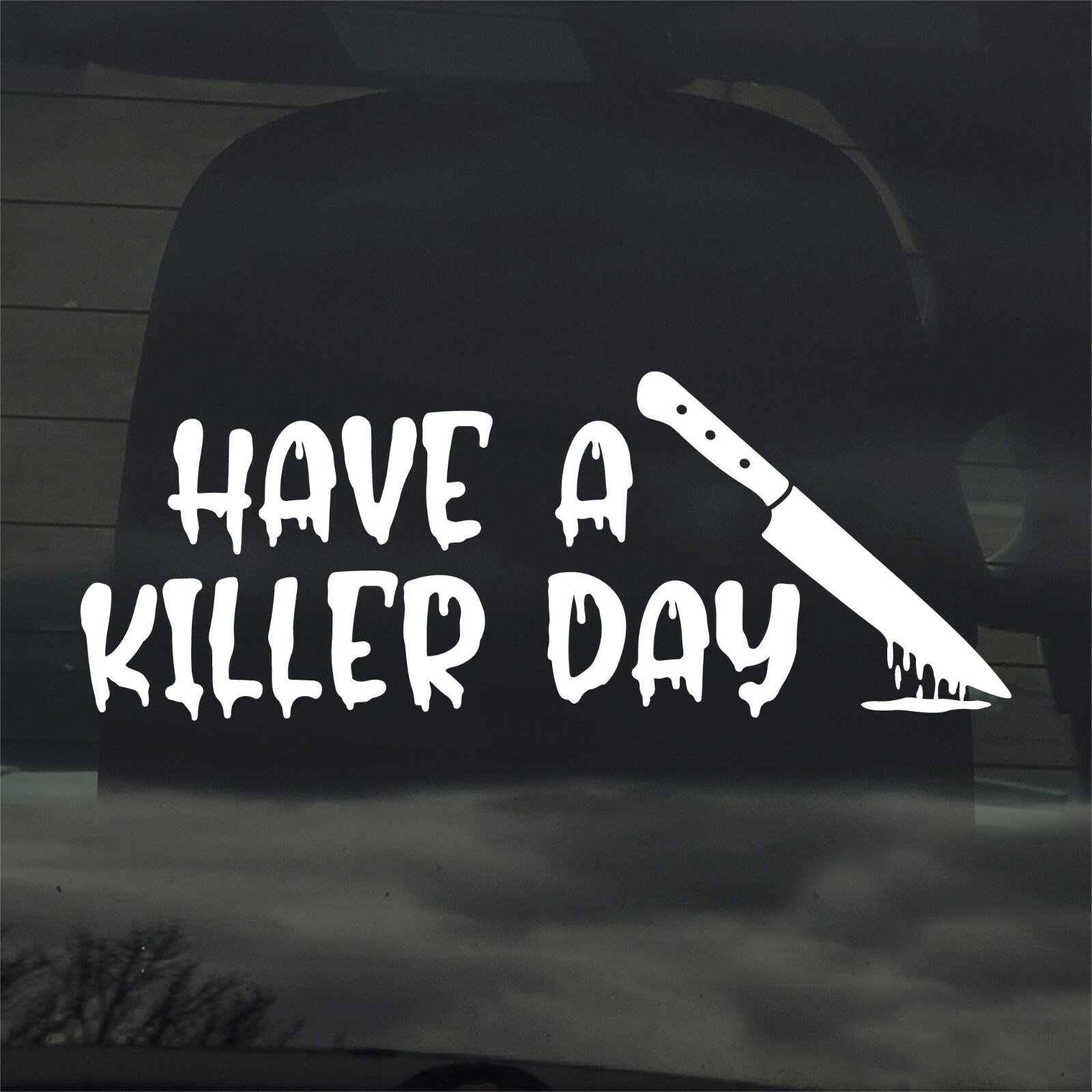 Have A Killer Day Custom Vinyl Sticker / Decal Serial Killer Horror True Crime
