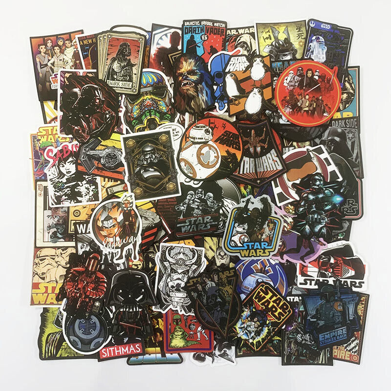 200Pcs Star Wars Vinyl Stickers Pack Bomb Laptop Skateboard Luggage Decals Lot