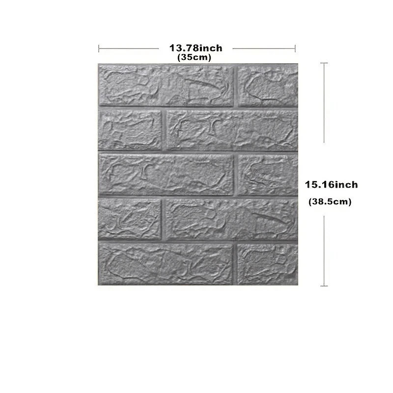 DIY 3D Brick Wallpaper Self Adhesive Foam Wall Sticker Waterproof Decor Panel