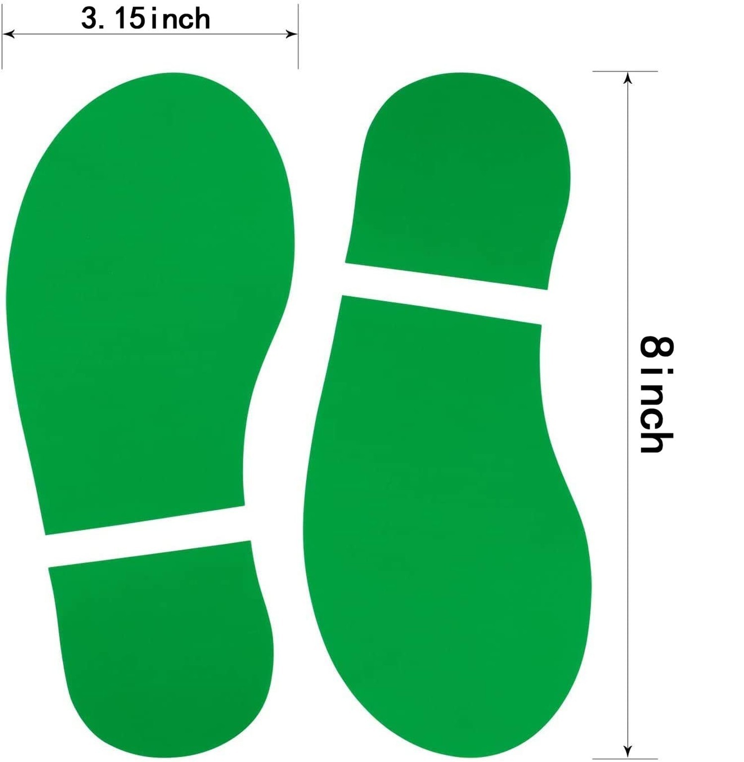 45 Pairs 90 Prints Kids Shoes Decals 8 Inch Footprint Stickers PVC Classroom …
