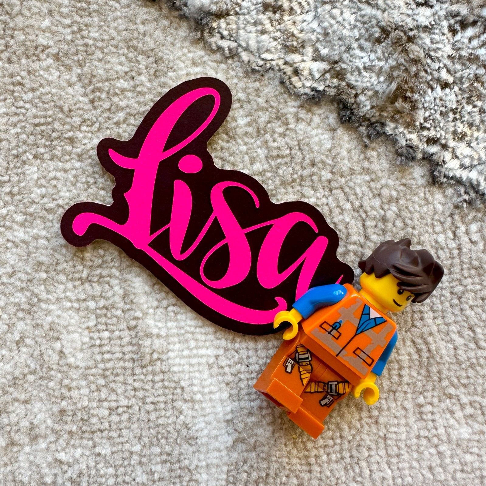 Neon Name Sticker Pack : LISA | for school or Office | graffiti | Calligraphy