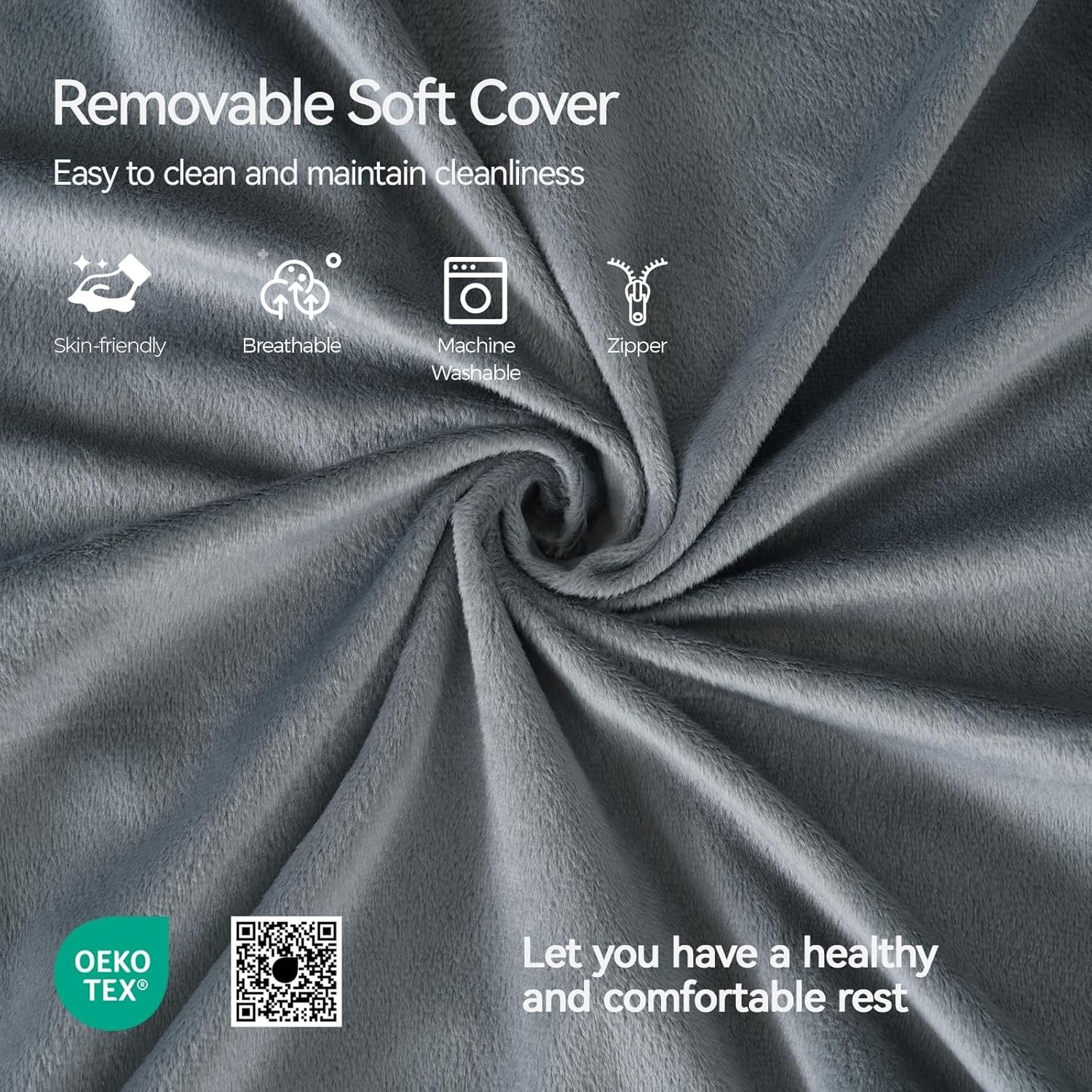 Reading Pillow, 10 in 1 Back Pillow for Bed Sitting up with Detachable Arms Rest
