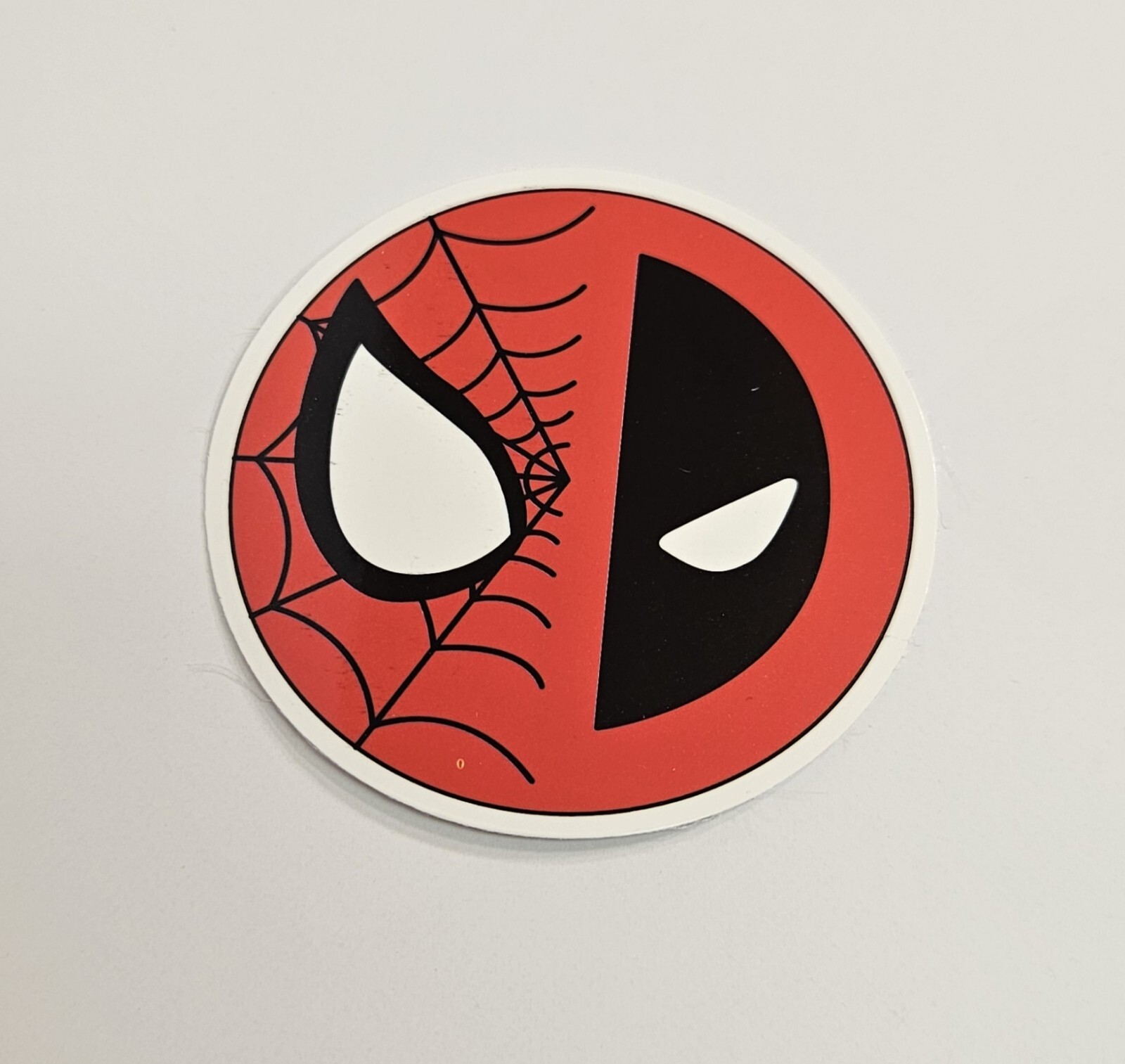 Circular Spiderman Logo Sticker Laptop Decal Waterproof Skateboard Sticker