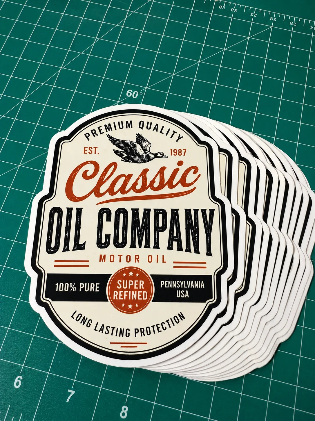 Custom Vinyl Stickers Die Cut Logo Waterproof Gloss Labels Decals Full Color