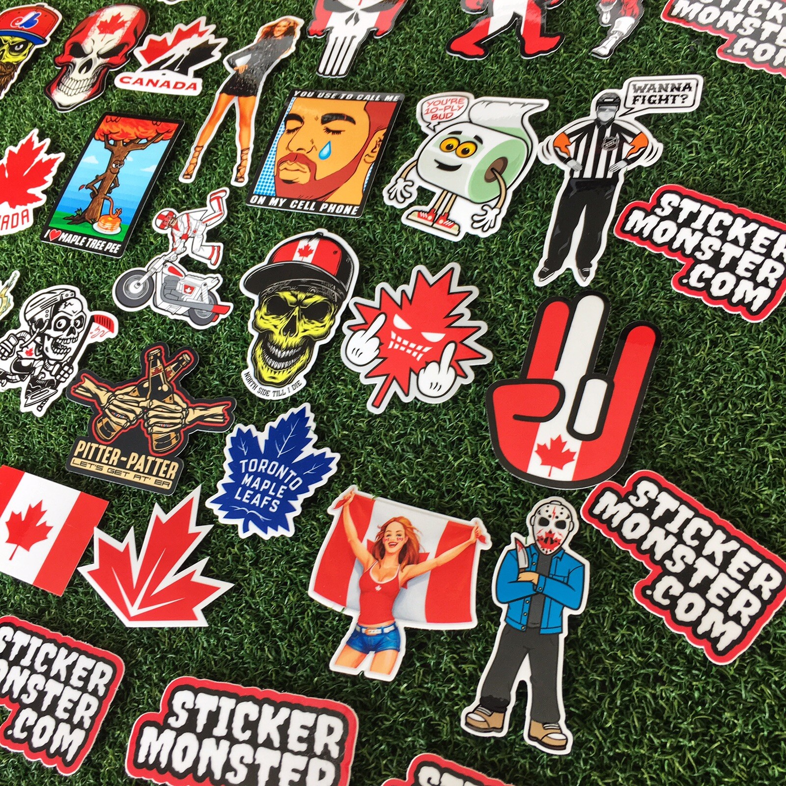 CANADA PACK Hard Hat Stickers (40) HardHat Sticker & Decals, Canadian, Canuck