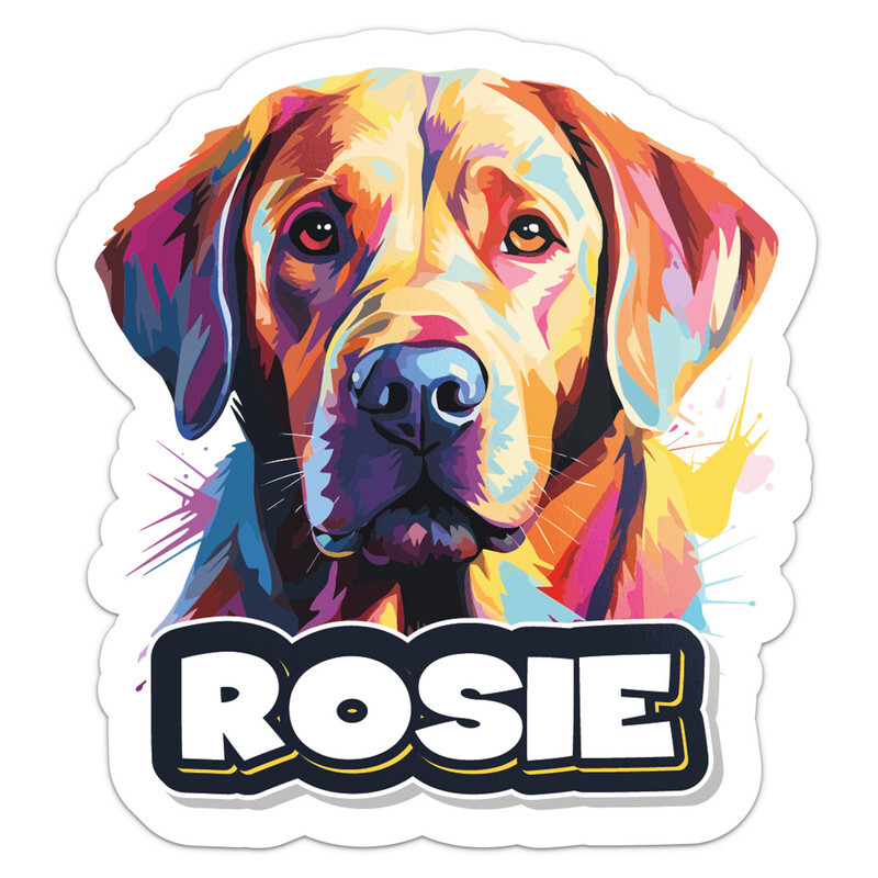 Rosie Labrador Dog Name – Car Bumper Sticker Vinyl Decal