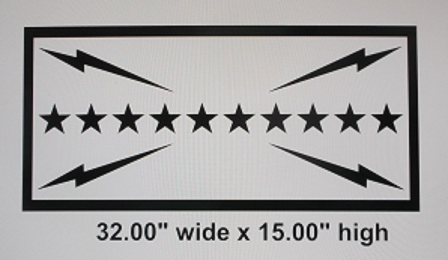 SLUMERICAN Flag Decal 32" & 46" Wide for Car, Truck, Window