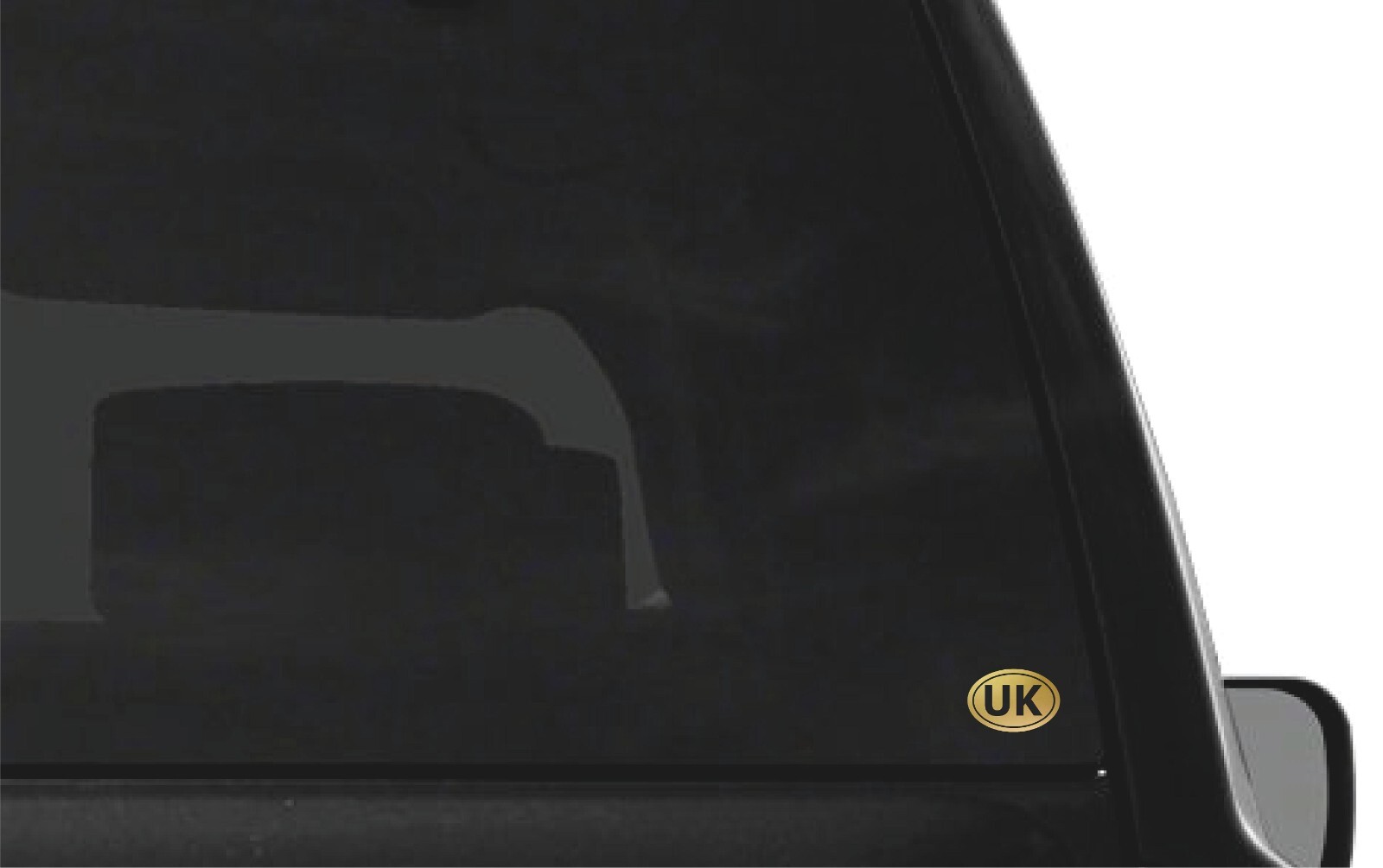 United Kingdom initials Vinyl Decal Window Oval UK Laptop Sticker