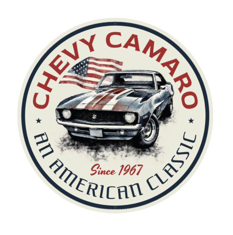 Car Classics "Camaro" – 4" Handcrafted Vinyl Decal Cooler Vehicle Laptop Tumbler