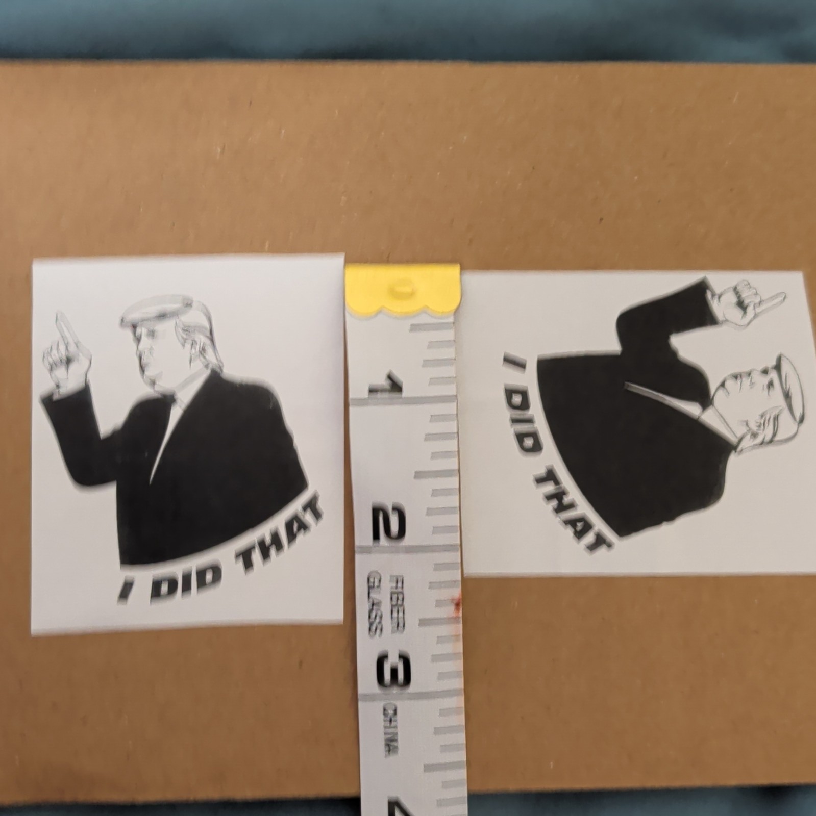 Donald Trump "I DID THAT!" Inkless Paper Stickers 25ct perfect for the gas pump