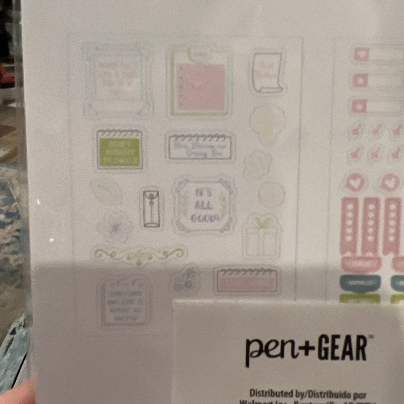 Pen and Gear Stickers 4 Sheets Think Positive Inspirational Note Smile Love Wins