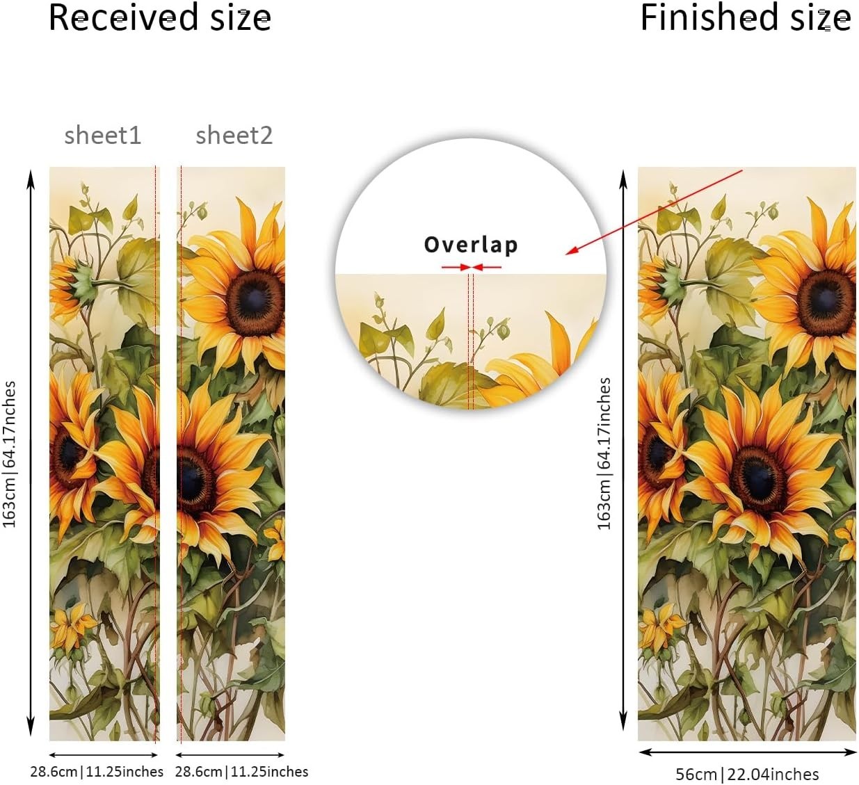 Vintage Self-Adhesive Fridge Door Mural with Tools for Kitchen, 11.25" x64.17…
