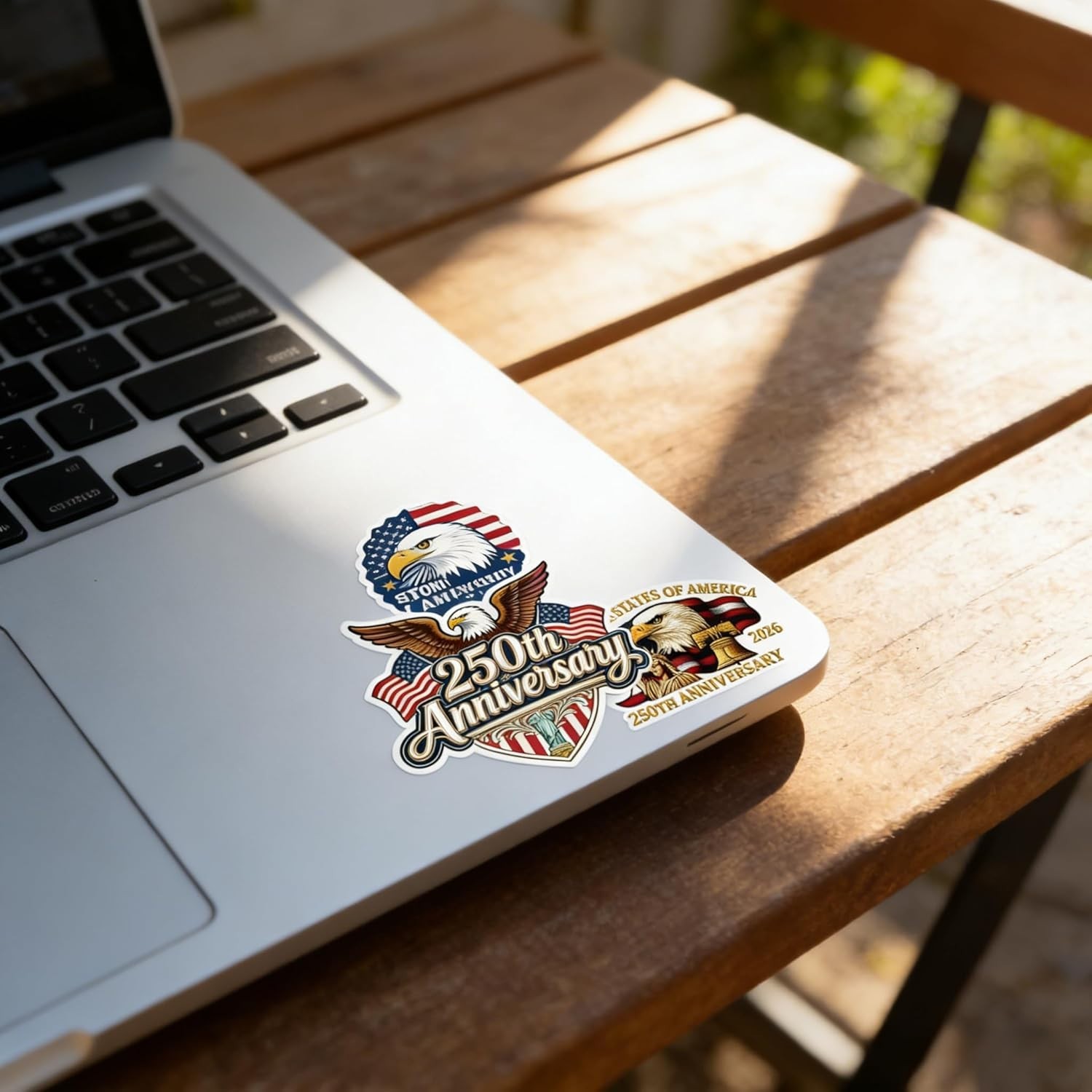50Pcs 250th Anniversary Sticker USA 250 Years of Freedom Anniversary Waterproof