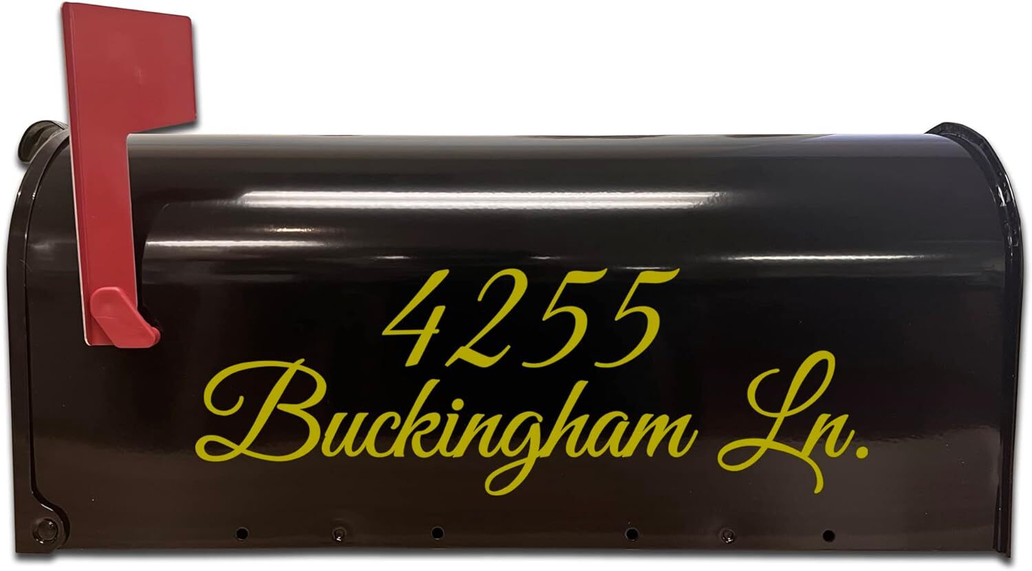 Mailbox Decals Custom Street Name and Address Set of Two Decals – CMB7