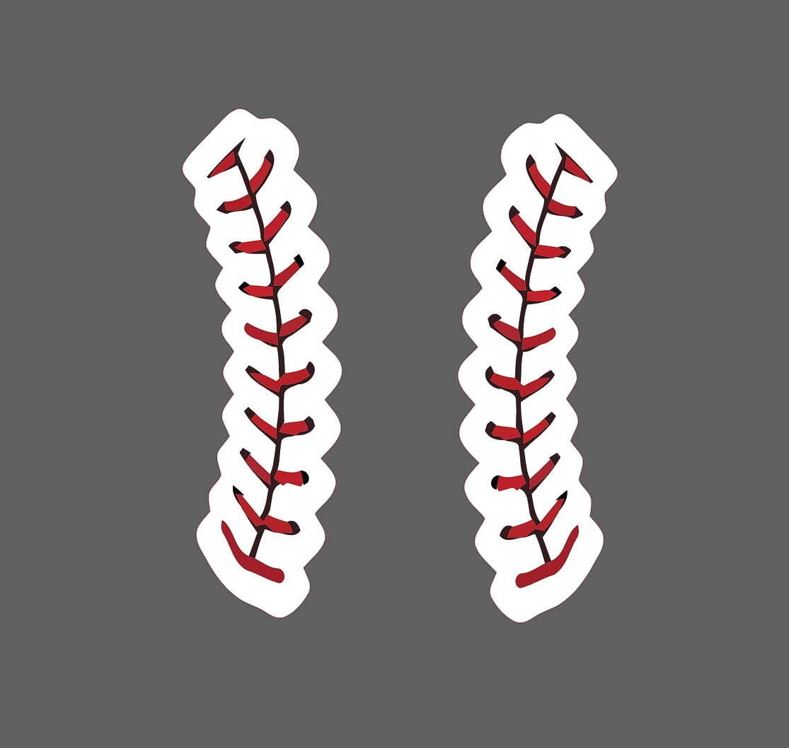 Baseball Laces Stickers Seams (2) Waterproof -Buy Any 4 for $1.75 Each Storewide