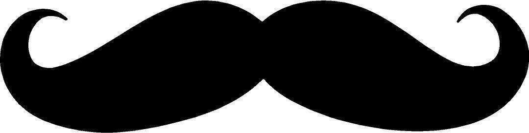 Mustache Logo Vinyl Decal laptop computer window gift sticker