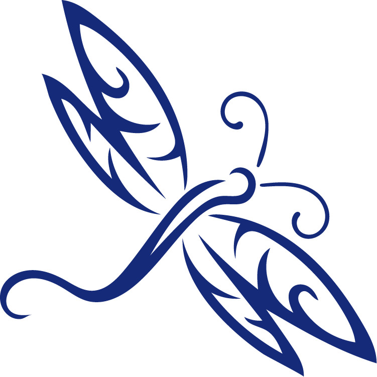 Dragon Fly Die Cut Decal – No Background Made in USA Multiple colors