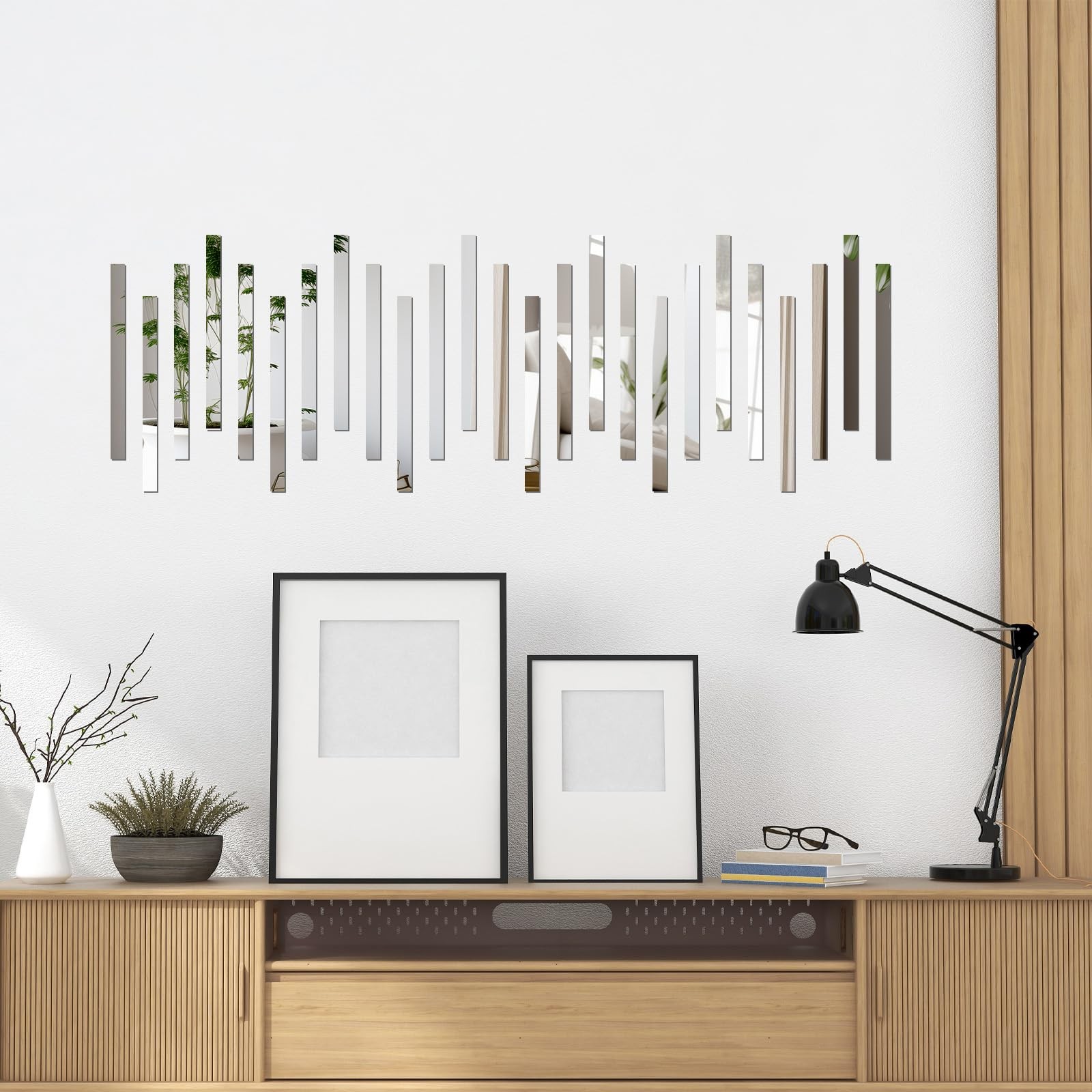 20 Pcs Acrylic Wall Sticker, Decorative Strips for Home Kitchen Bedroom Livin…