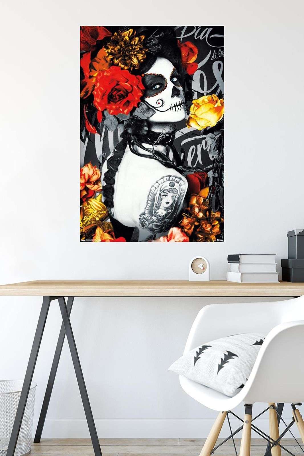 Trends International Día De Los Muertos – Tattoo Wall Poster, 22.375" x 34"