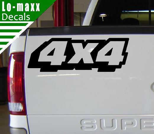 4 x 4 Four Wheel Drive Truck High Quality Sizes And Colors Die Cut Vinyl Decal
