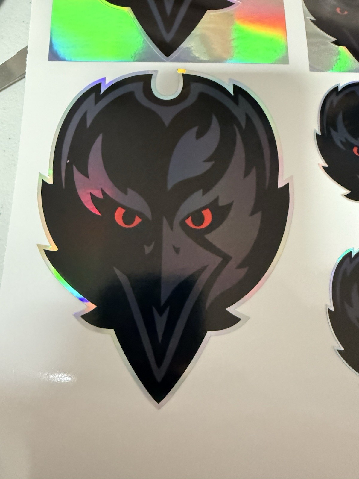 Baltimore Ravens Alternate New Holographic Vinyl Decal