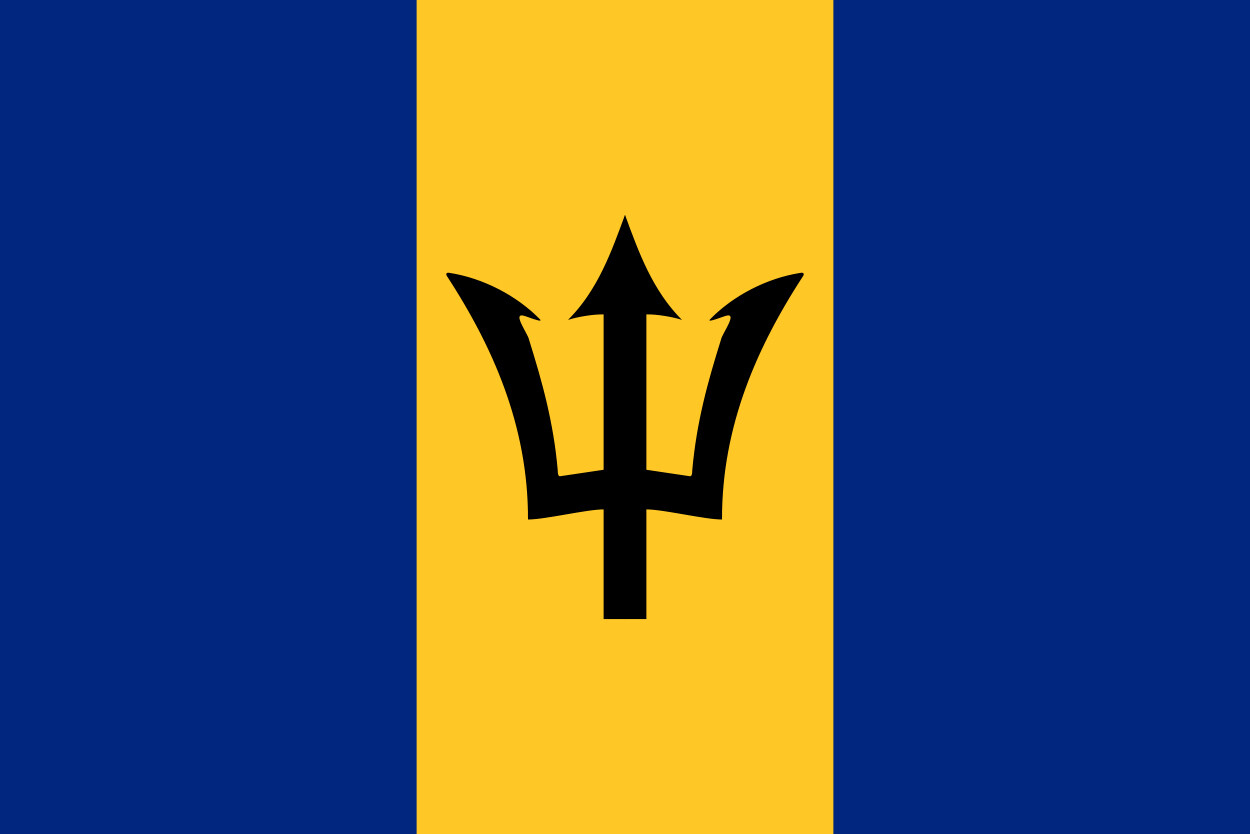 Barbados Country Flag Vinyl Decal Sticker Car Truck Bumper Laptop Mug Tumbler