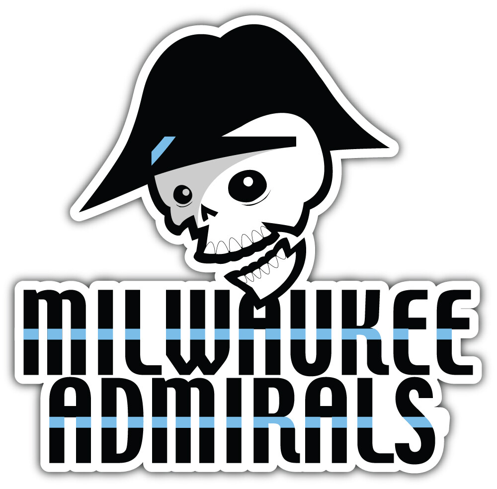 Milwaukee Admirals Minor Hockey Sport Car Bumper Sticker Decal "SIZES"