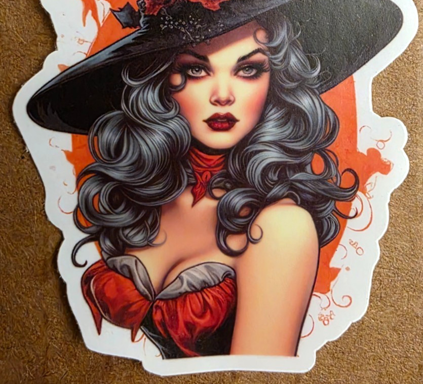 Halloween Sticker Girl Witch Vampire Ghost Gothic Steampunk Punk Emo Anime Manga