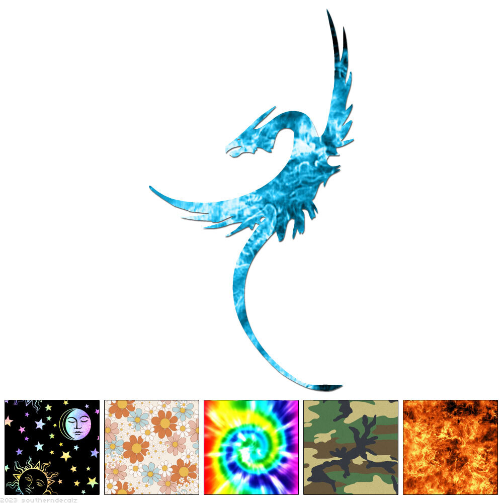 Phoenix – Vinyl Decal Sticker – Multiple Patterns & Sizes – ebn6125