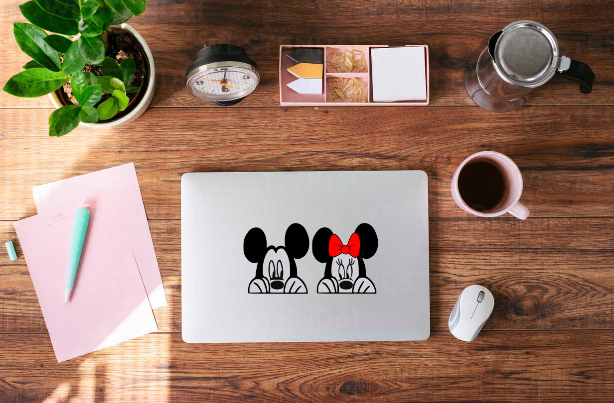 Peeking Minnie & Mickey Disney Decal Stickers: Add Magic Anywhere! – 6547