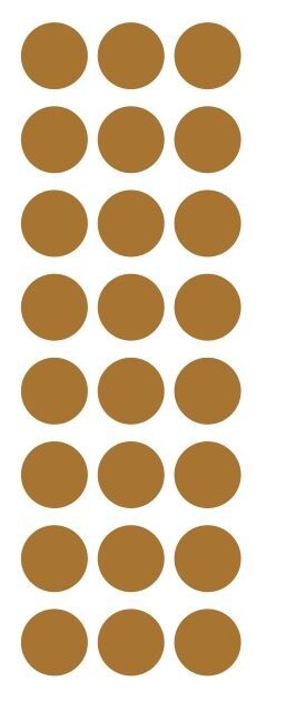 1" Metallic Gold Round Label Dots Stickers Color Coding Inventory 1 Inch Dot