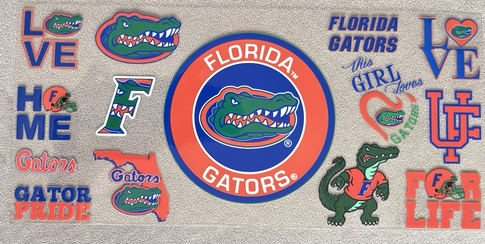 FLORIDA College University UV DTF Transfer Sticker Cup Wrap DIY Cups Bottles