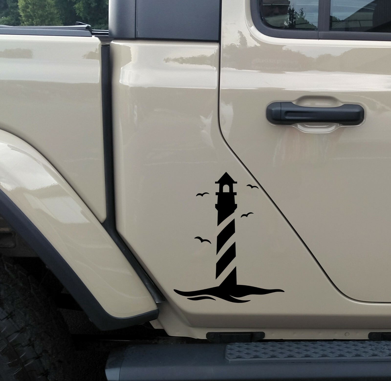 Lighthouse Vinyl Decal V2 – NC Coast Outer Banks Beach OBX – Die Cut Sticker