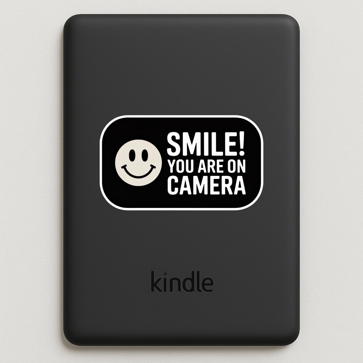 4pcs Smile You’re On Camera Stickers – Waterproof Security Warning Decals