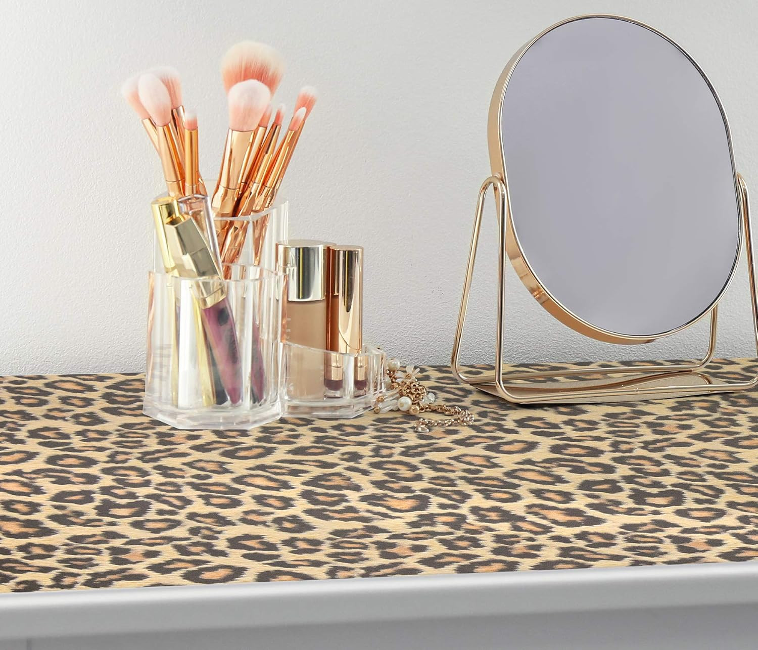 FAB12134 Leopard Adhesive Film, Neutral , Yellow