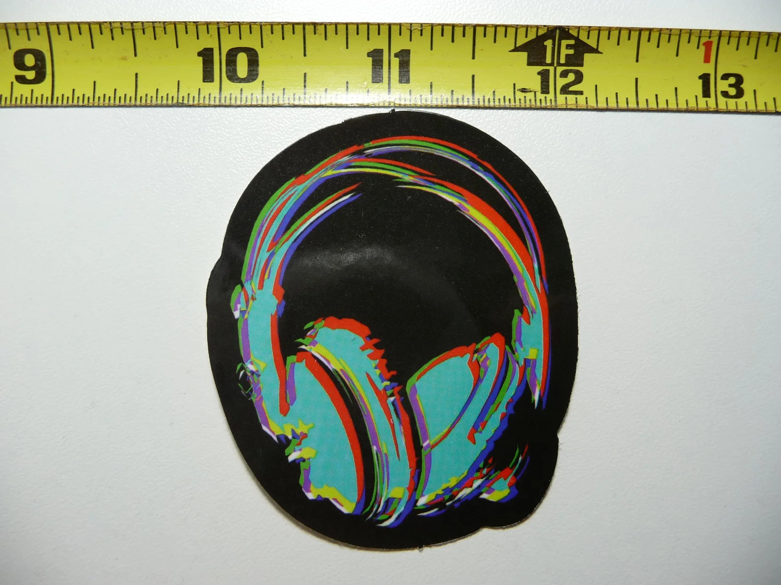 HEADPHONES MUSIC NEON STYLE SMALL STICKER DECAL COLORFUL FUNNY