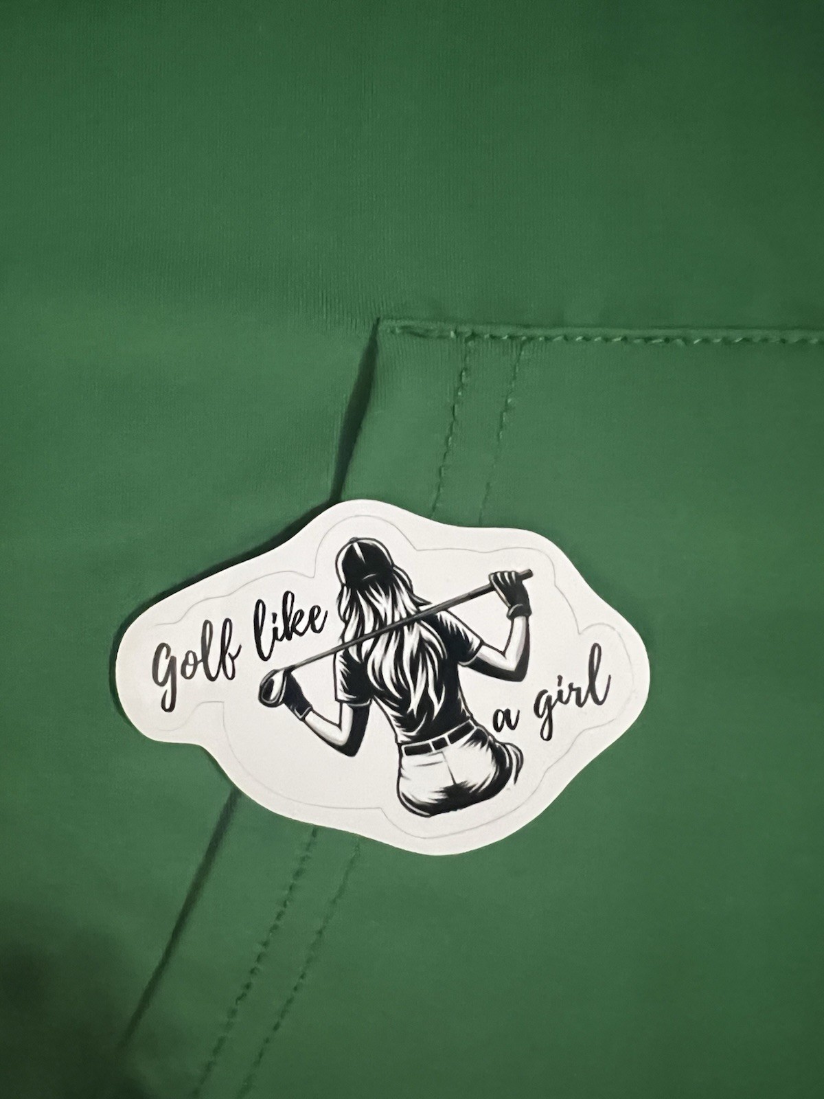 Golf Sticker/Decal Lot, Multicolor Assorted Logos incl. "Golf Like a Girl"