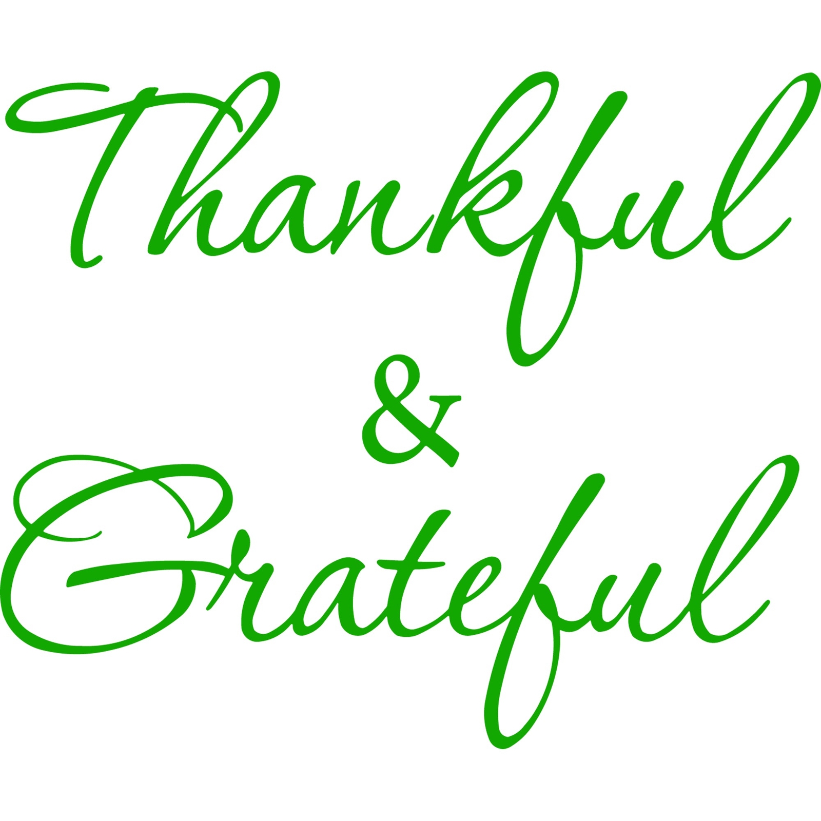 Thankful and Grateful Inspirational Vinyl Wall Decal VWAQ – Version 1