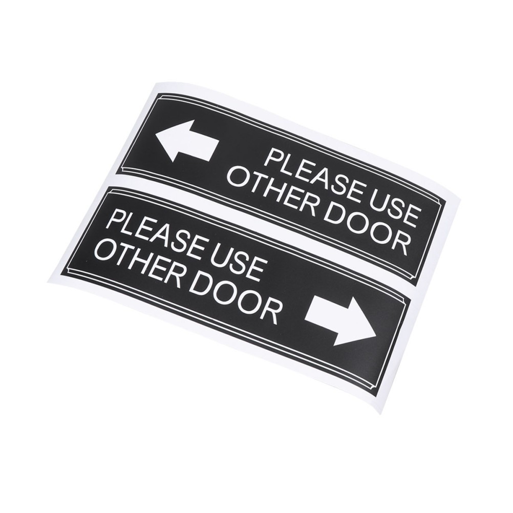 6Pcs Door Decor Please Use Other Door Stickers for Waterproof Indoor Use
