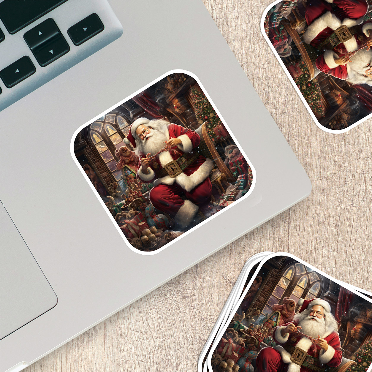 Santa Claus Vinyl Sticker – Bring the Magic of Christmas Anywhere