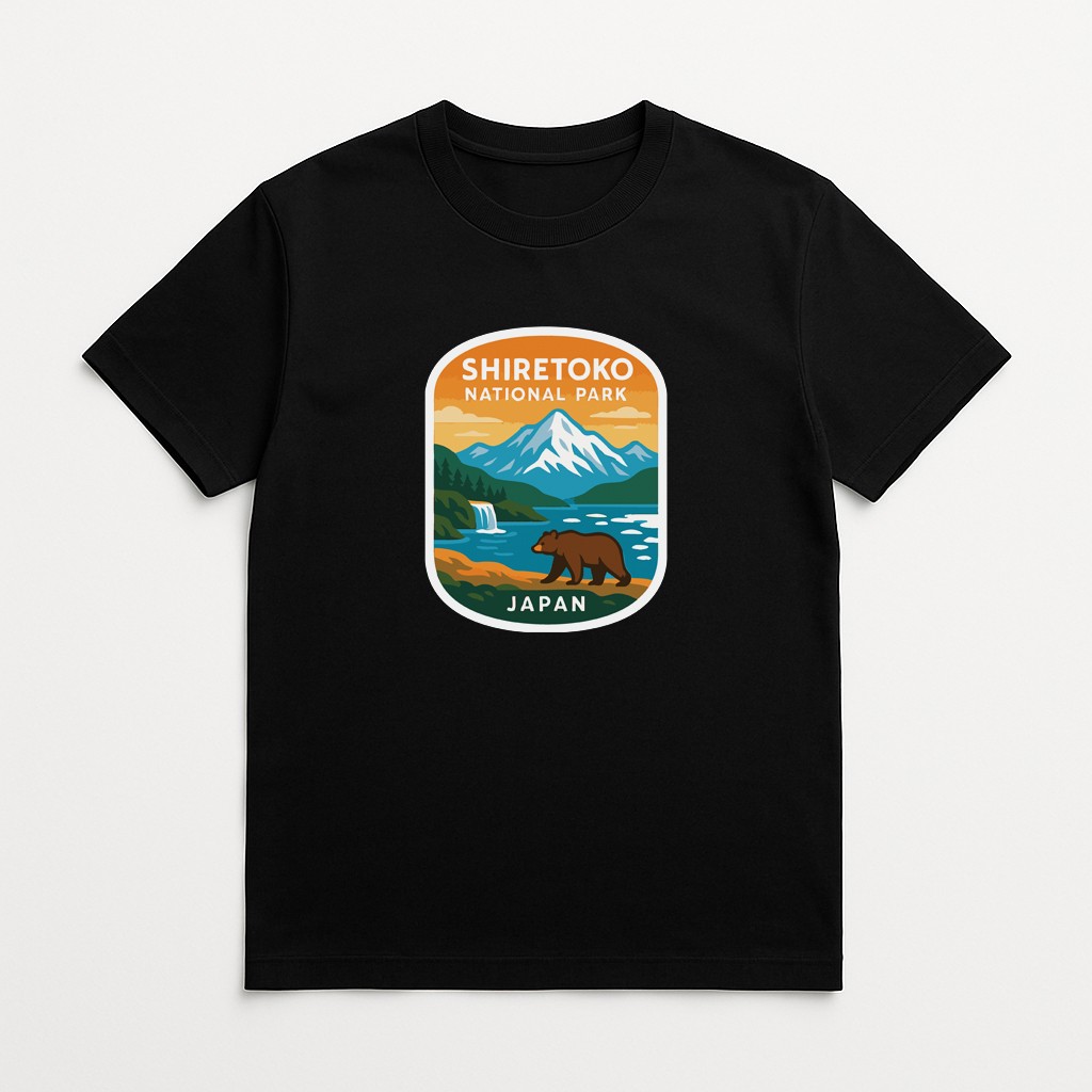 Shiretoko Japan Iron On Heat Transfer Vinyl HTV Die-Cut World National Parks