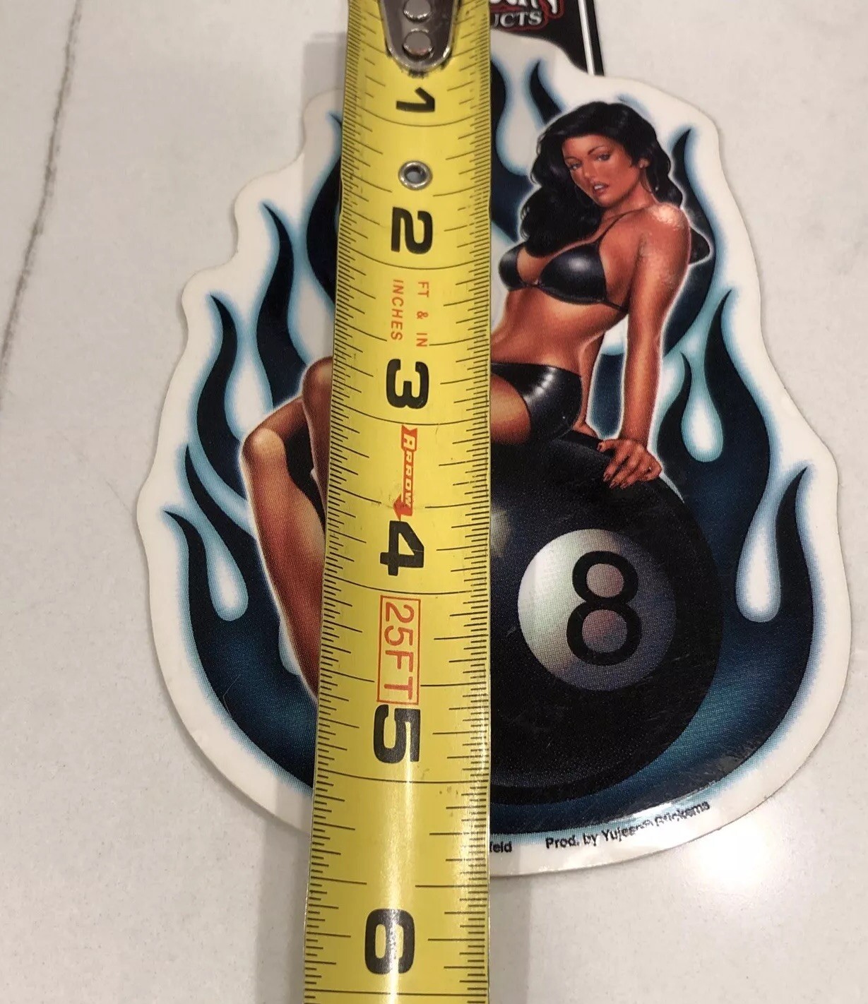 EIGHTBALL LADY BY Michael Landefeld STICKER DECAL 2007 YUJEAN