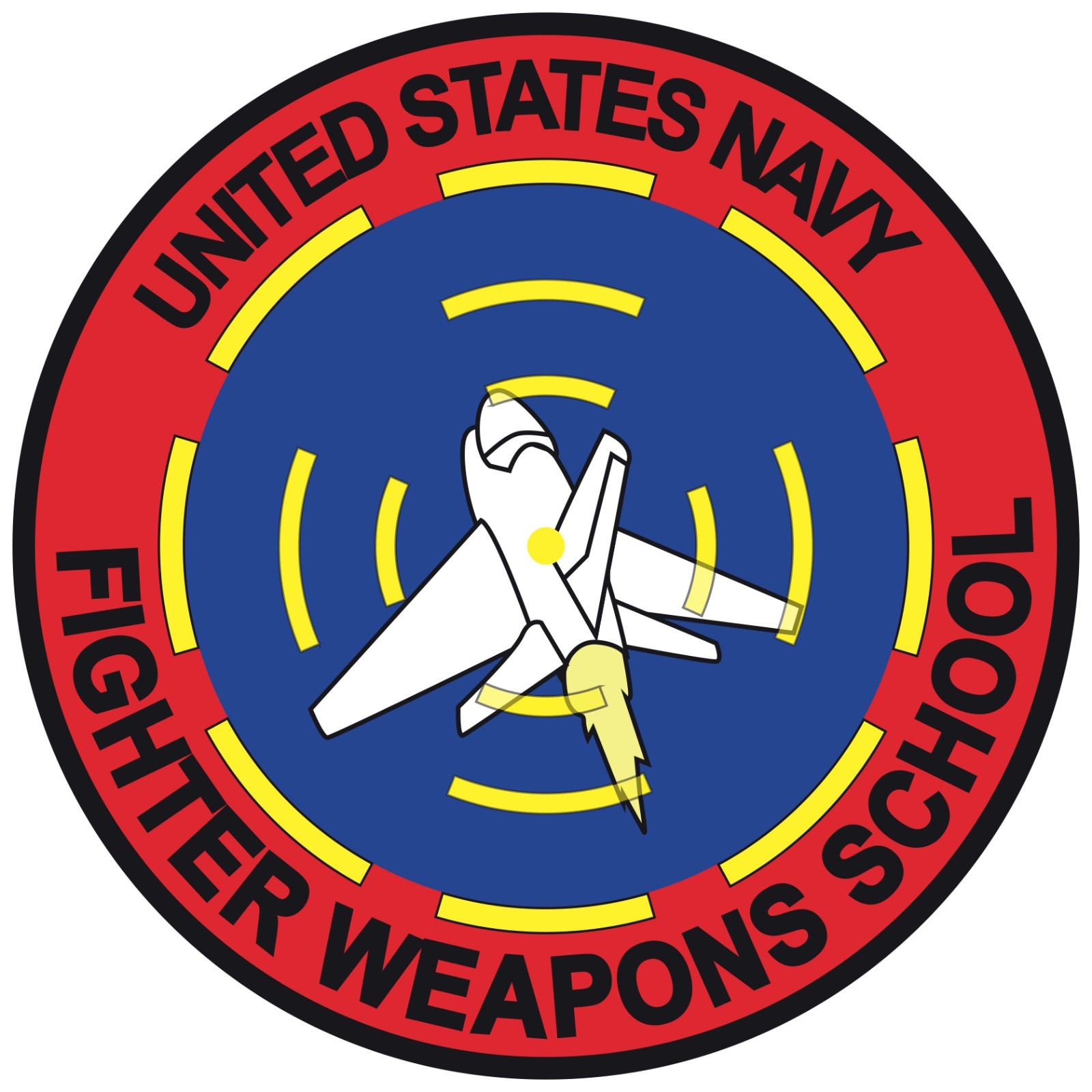 US Navy Fighter Weapons School Top Gun Vinyl Decal Sticker Size Military Service