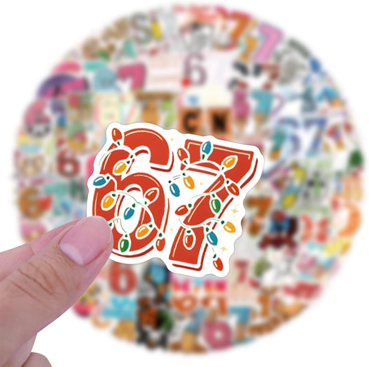 110Pcs 6-7 Stickers, Funny Waterproof Vinyl for Phone, Water Bottle, Luggage