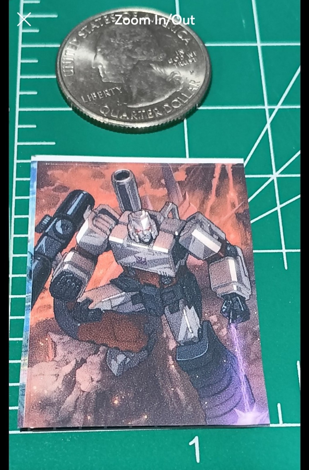 TRANSFORMERS X MENASOR 1X1 INCH STICKER X CELL PHONE COVER STICKER X HIGH-GLOSS