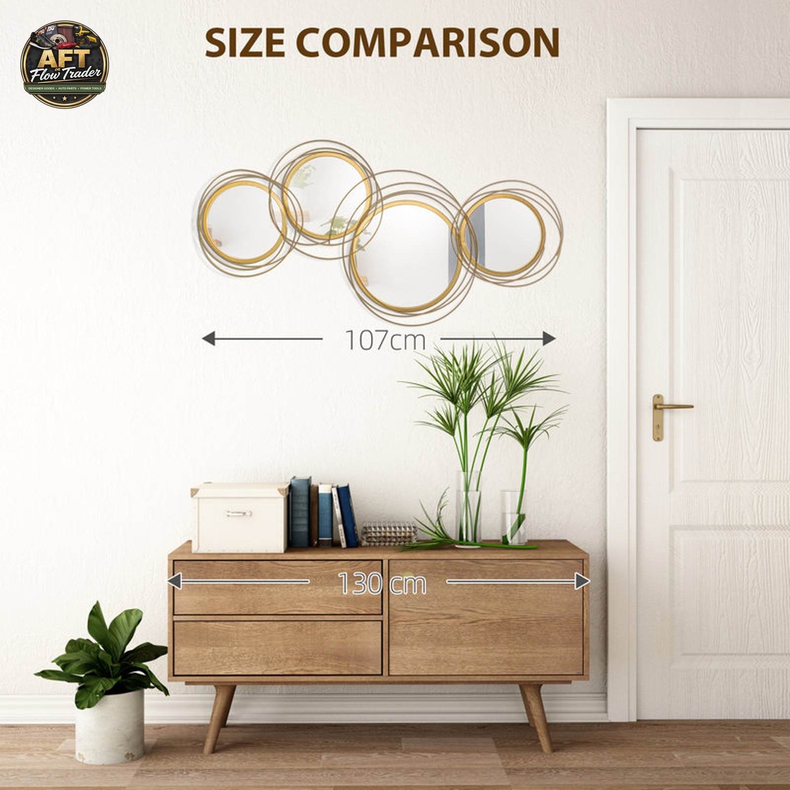 Modern Abstract Wall Decor on Metal