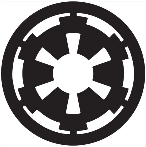 Star Wars Galactic Empire Logo vinyl decal – For Cars, Laptops, Mirrors, etc.
